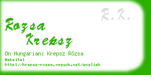 rozsa krepsz business card